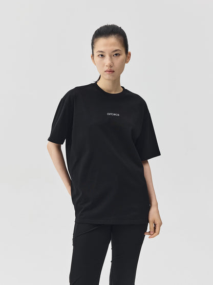 Slogan Print Boxy-Fit T-Shirt