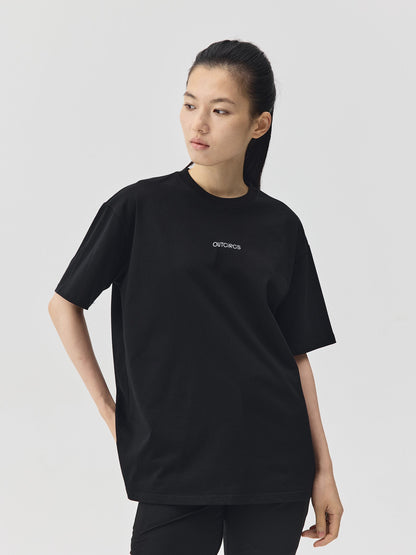 Slogan Print Boxy-Fit T-Shirt