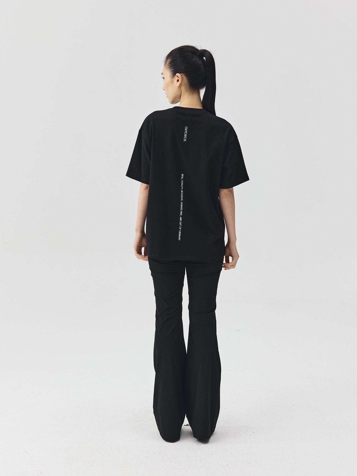 Slogan Print Boxy-Fit T-Shirt