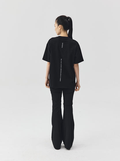 Slogan Print Boxy-Fit T-Shirt