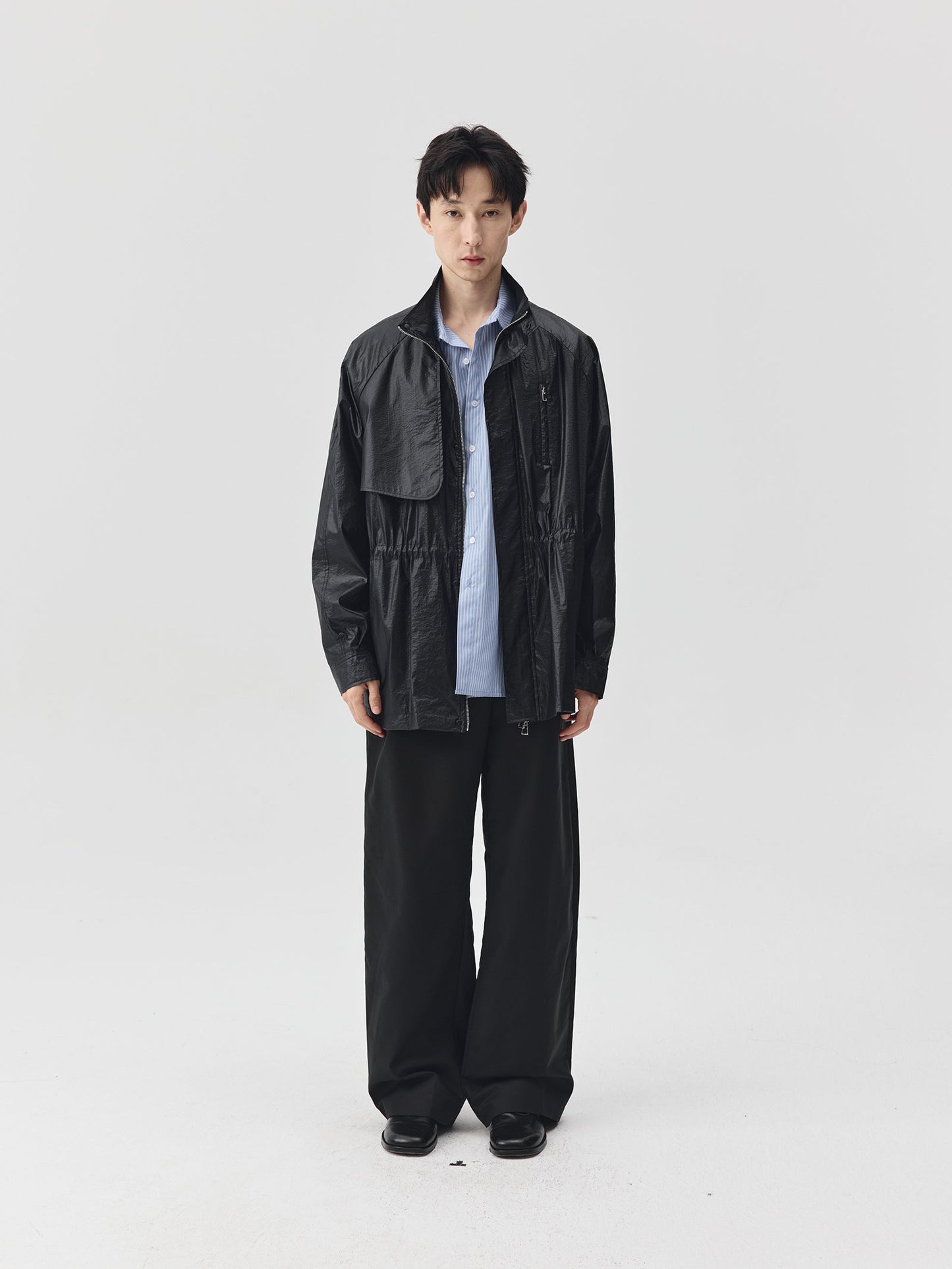 Adjustable Waist Shining Finish Jacket
