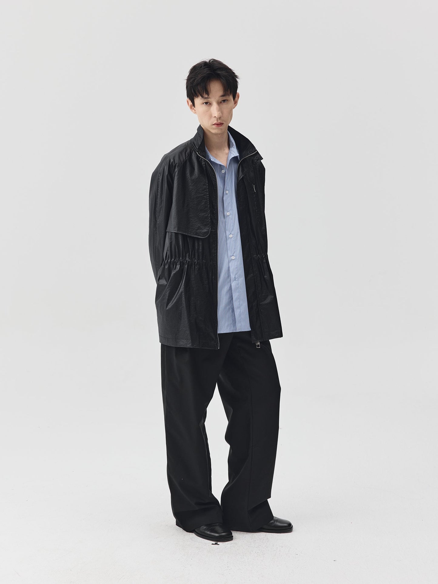 Adjustable Waist Shining Finish Jacket