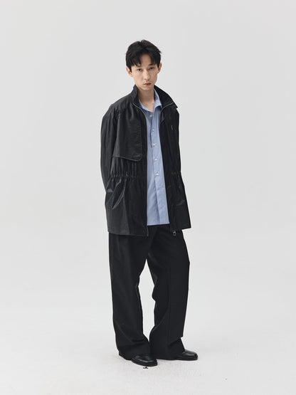 Adjustable Waist Shining Finish Jacket