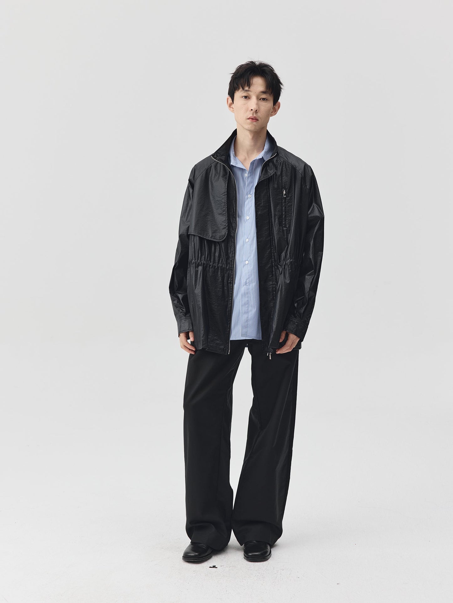 Adjustable Waist Shining Finish Jacket