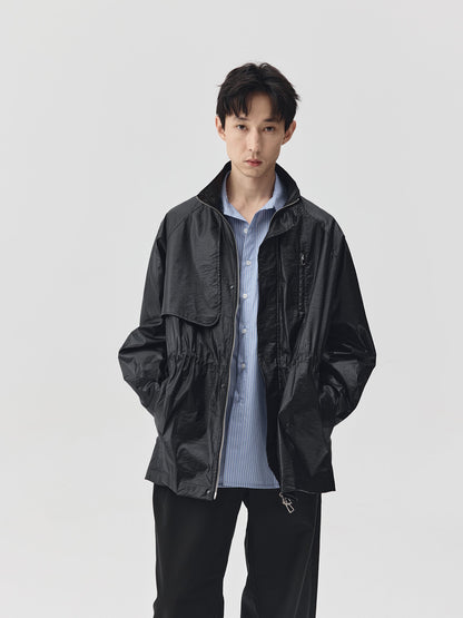 Adjustable Waist Shining Finish Jacket