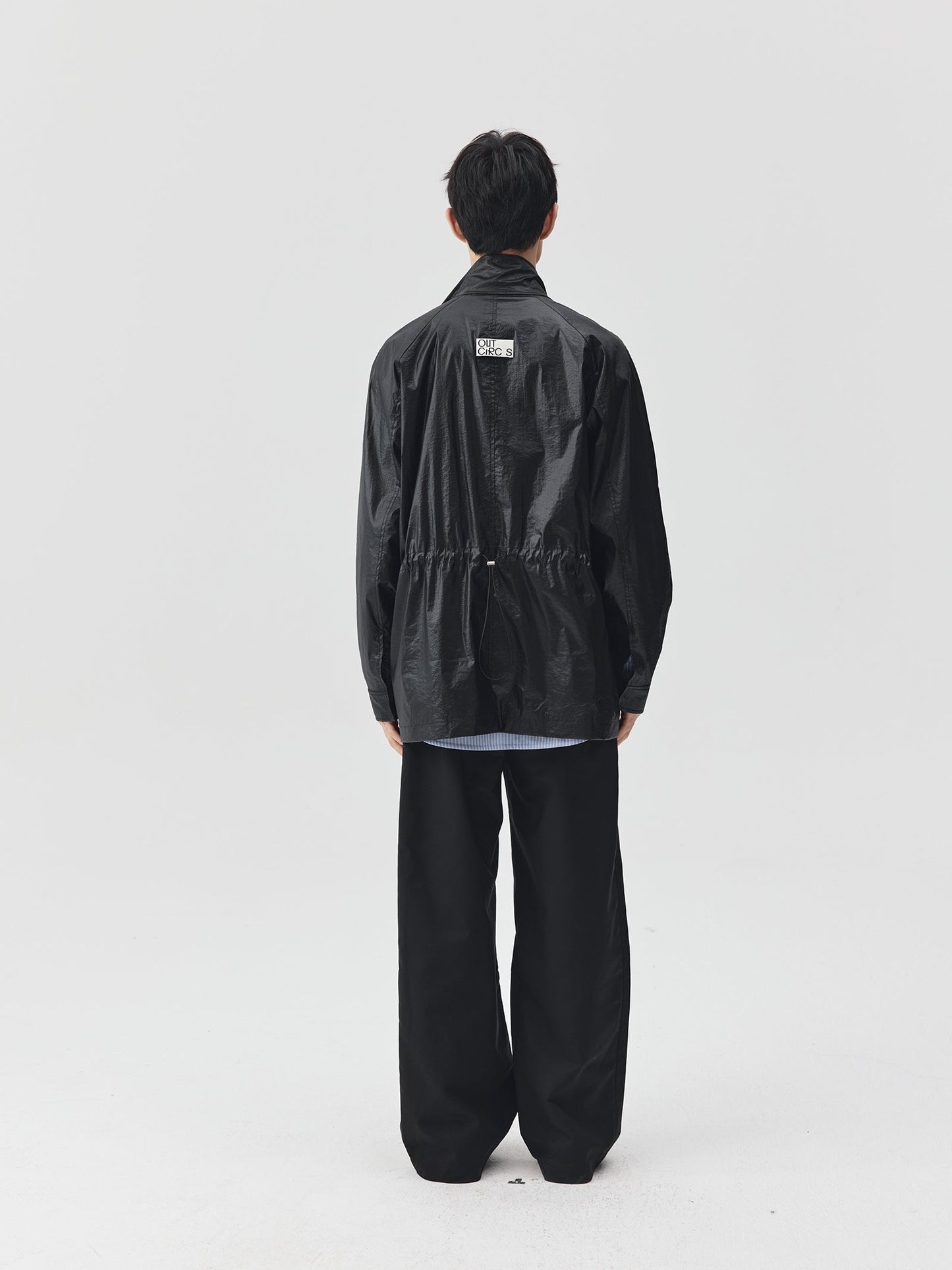 Adjustable Waist Shining Finish Jacket