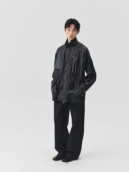 Adjustable Waist Shining Finish Jacket