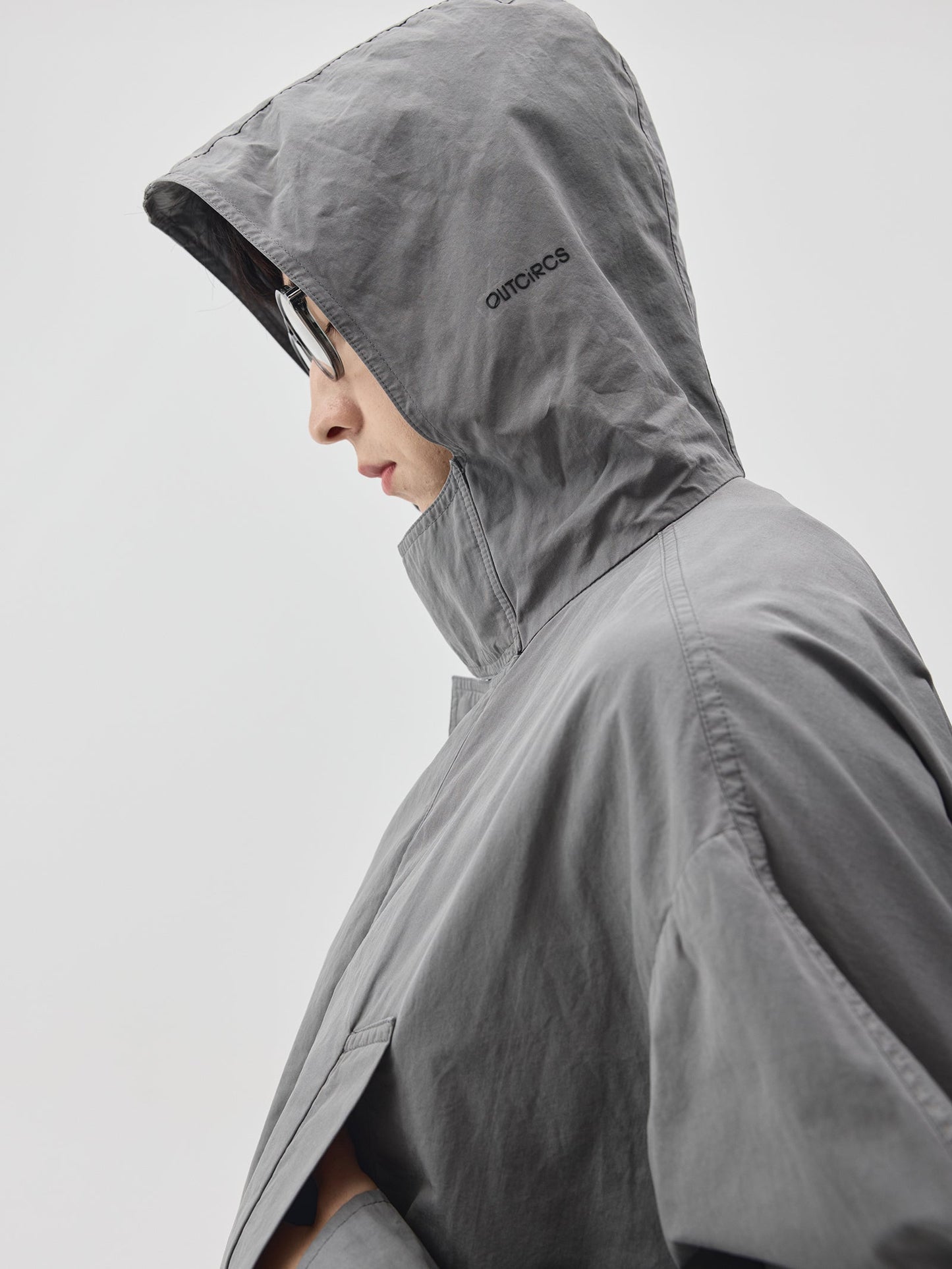 Washed Workwear Style Long Jacket