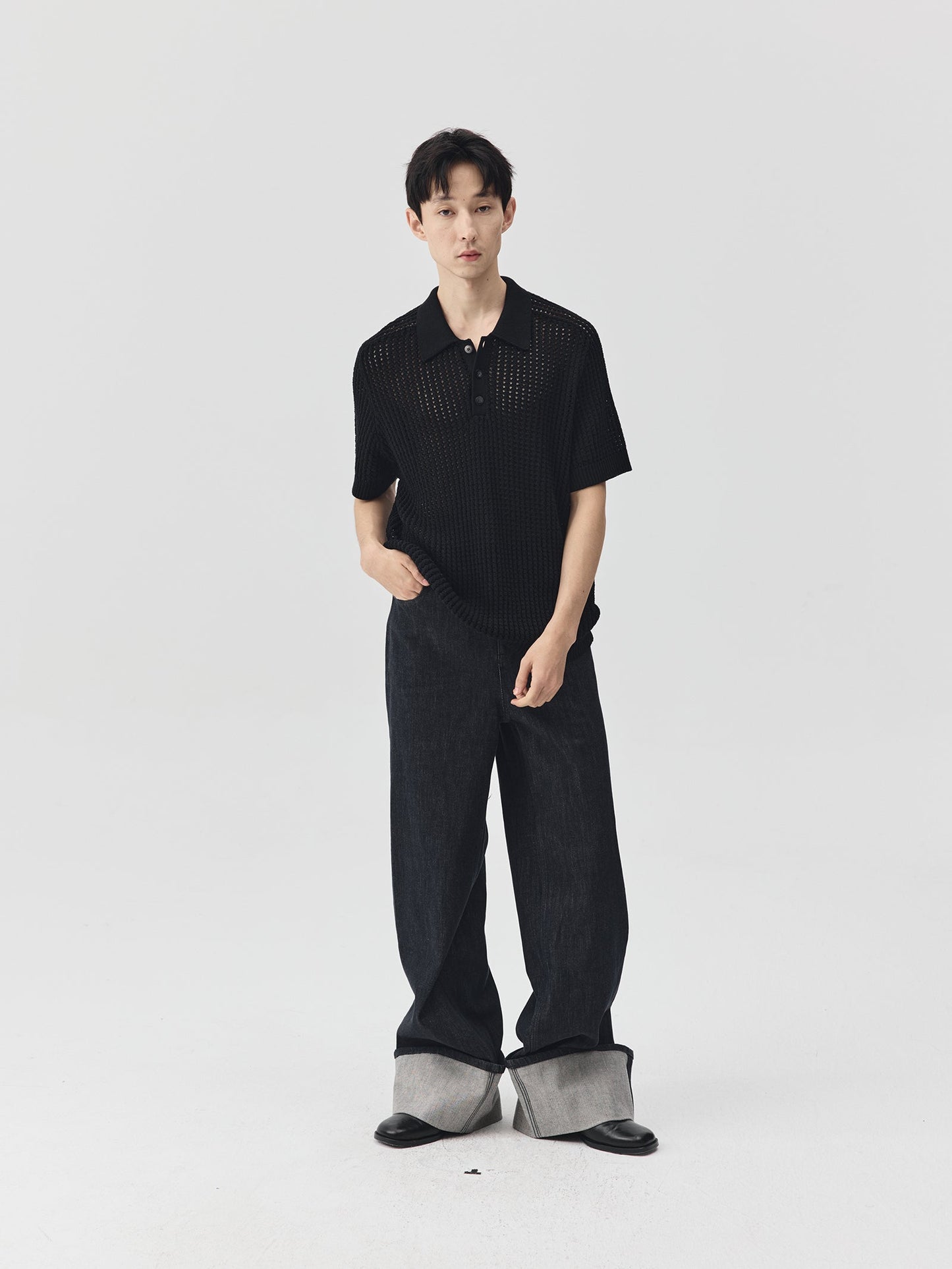 Knitted Polo Shirt