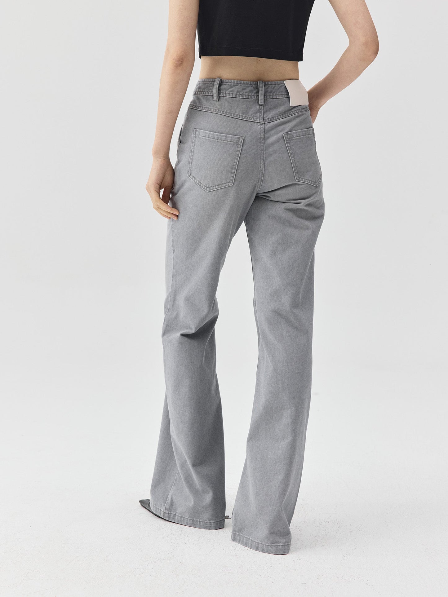 Snow Pattern Grey Jeans