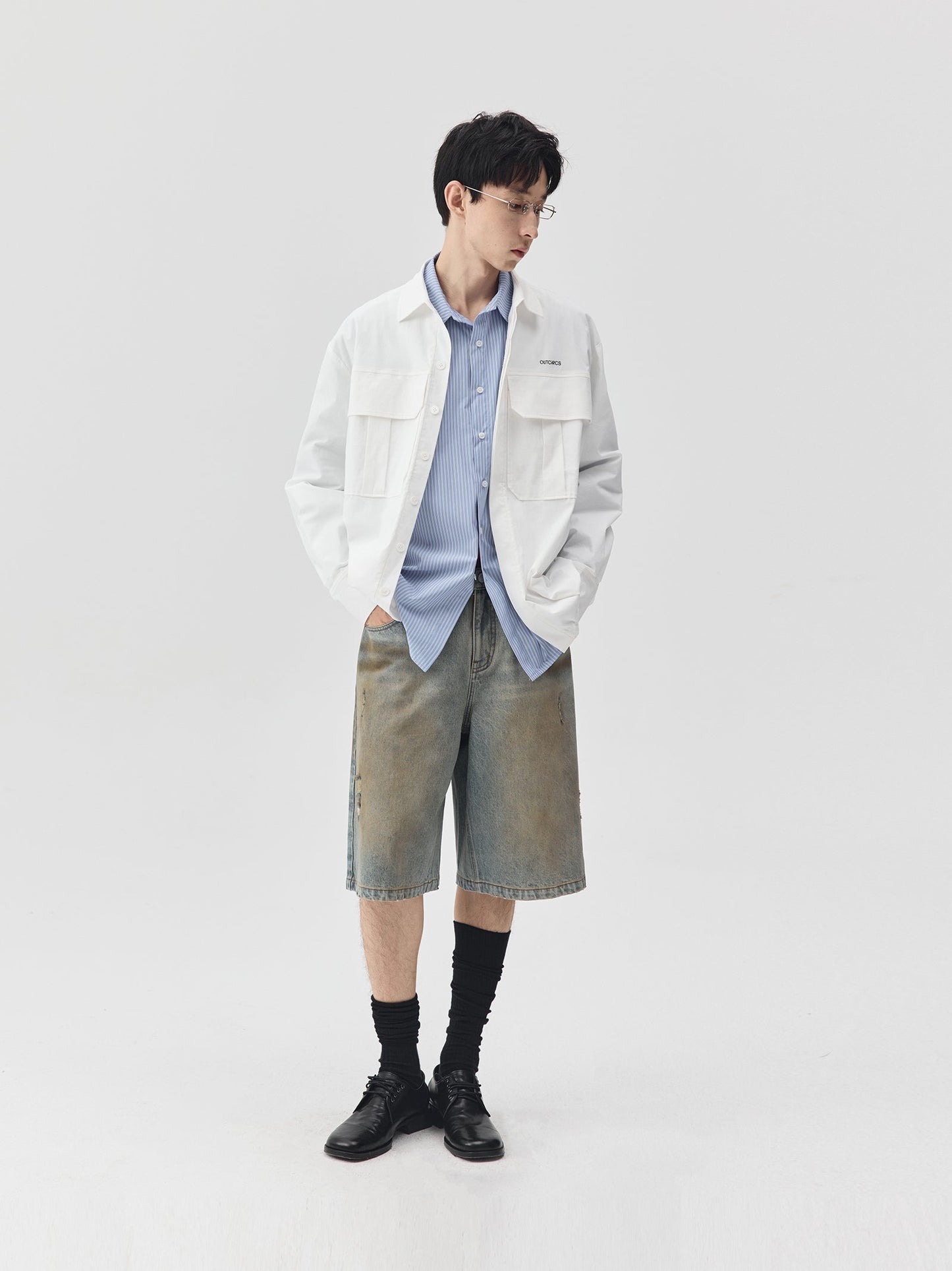 Workwear Style Paper Finish Jacket