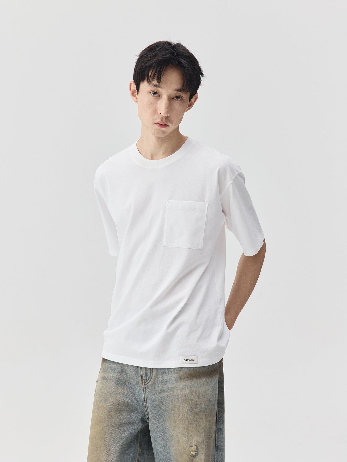 Solid Pocket Short-Sleeve T-Shirt