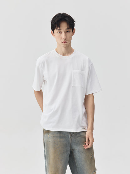 Solid Pocket Short-Sleeve T-Shirt