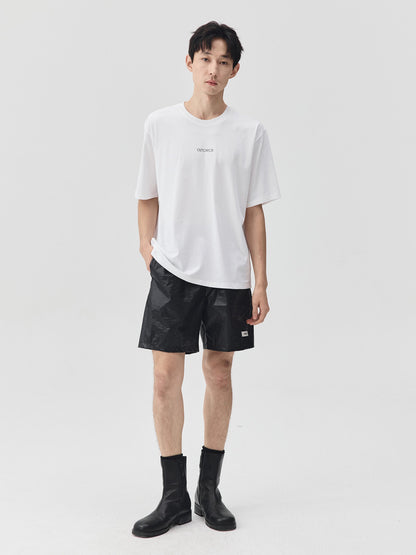 Slogan Print Boxy-Fit T-Shirt