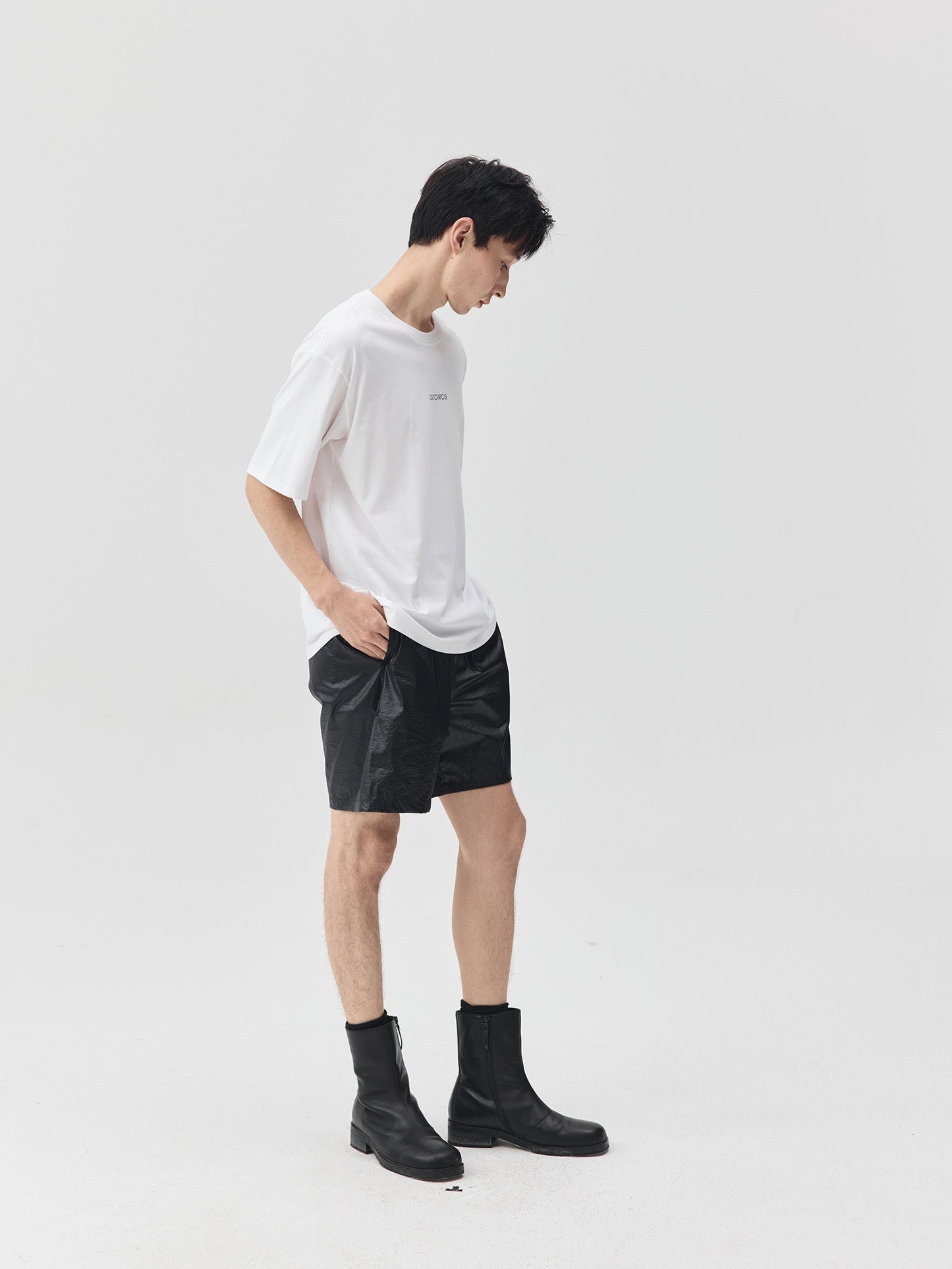 Slogan Print Boxy-Fit T-Shirt