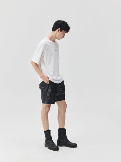 Slogan Print Boxy-Fit T-Shirt