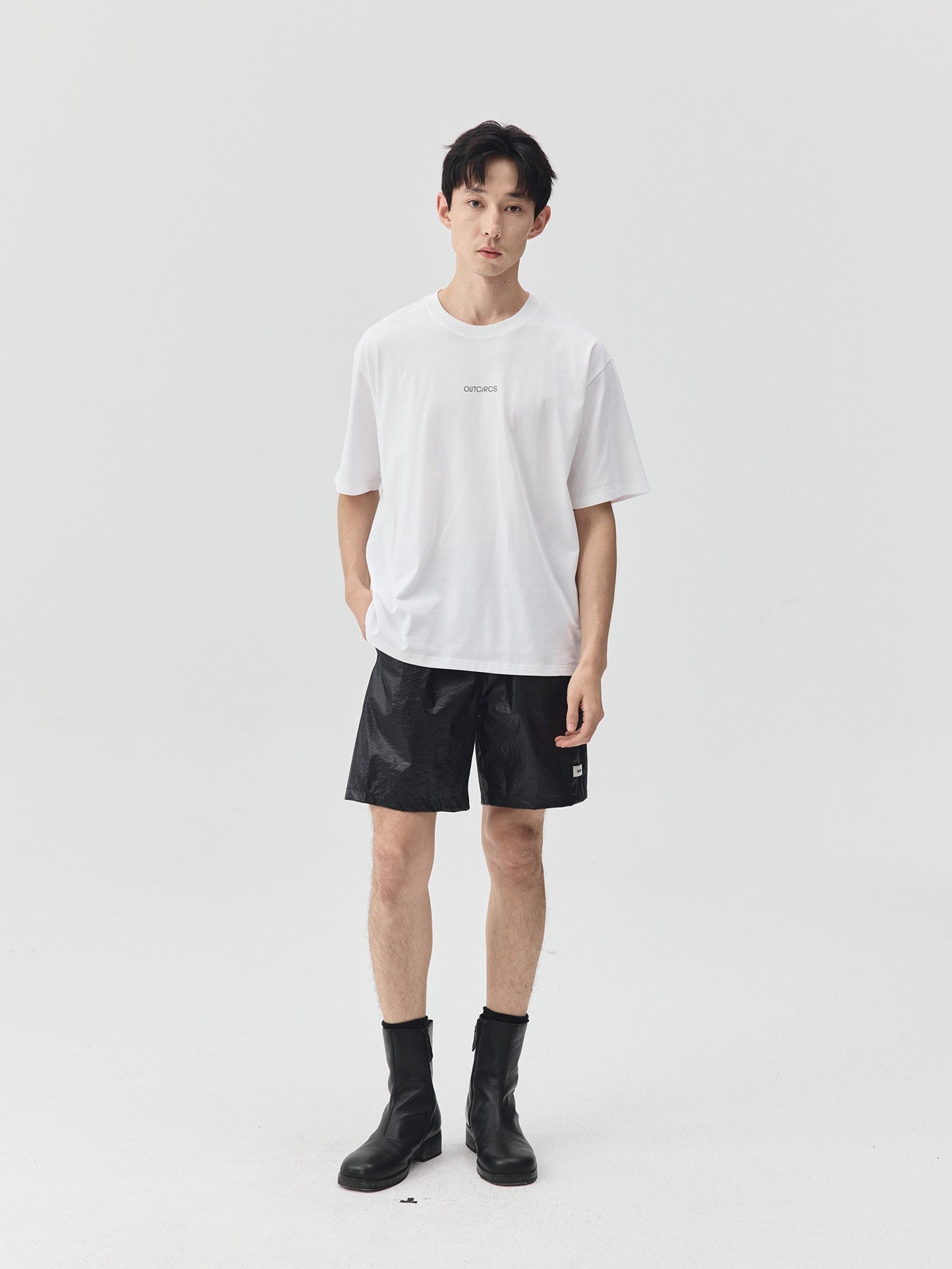 Slogan Print Boxy-Fit T-Shirt