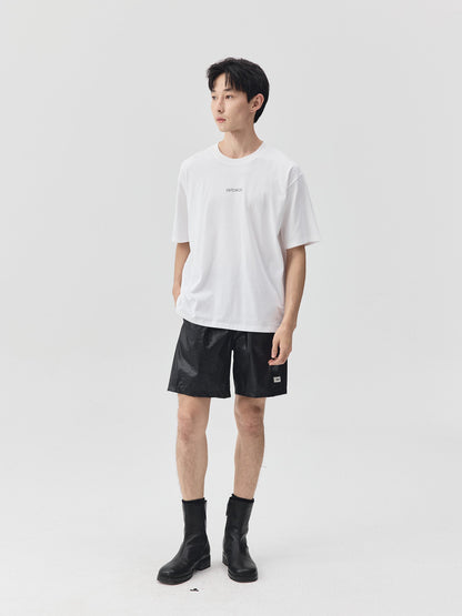 Slogan Print Boxy-Fit T-Shirt