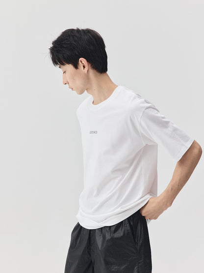 Slogan Print Boxy-Fit T-Shirt