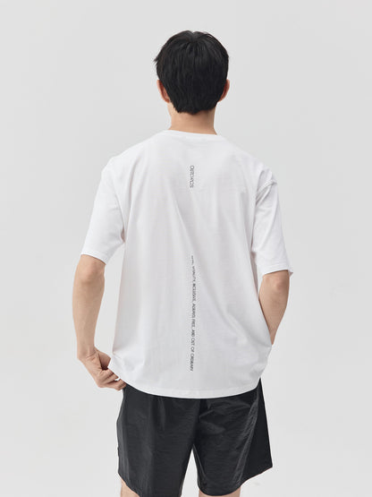 Slogan Print Boxy-Fit T-Shirt