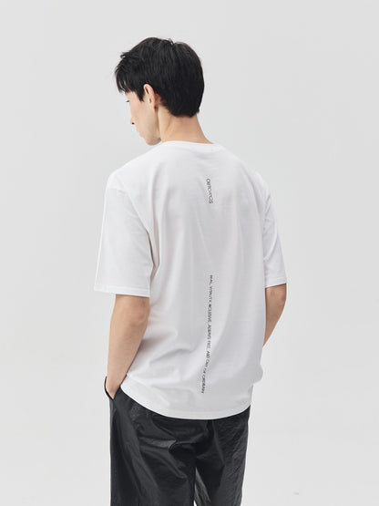 Slogan Print Boxy-Fit T-Shirt