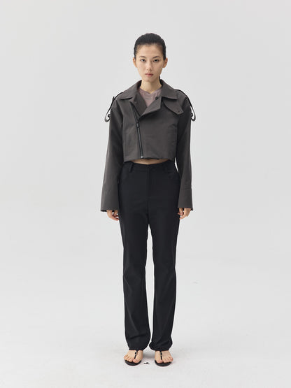 Minimal Slim Straight-Leg Trousers