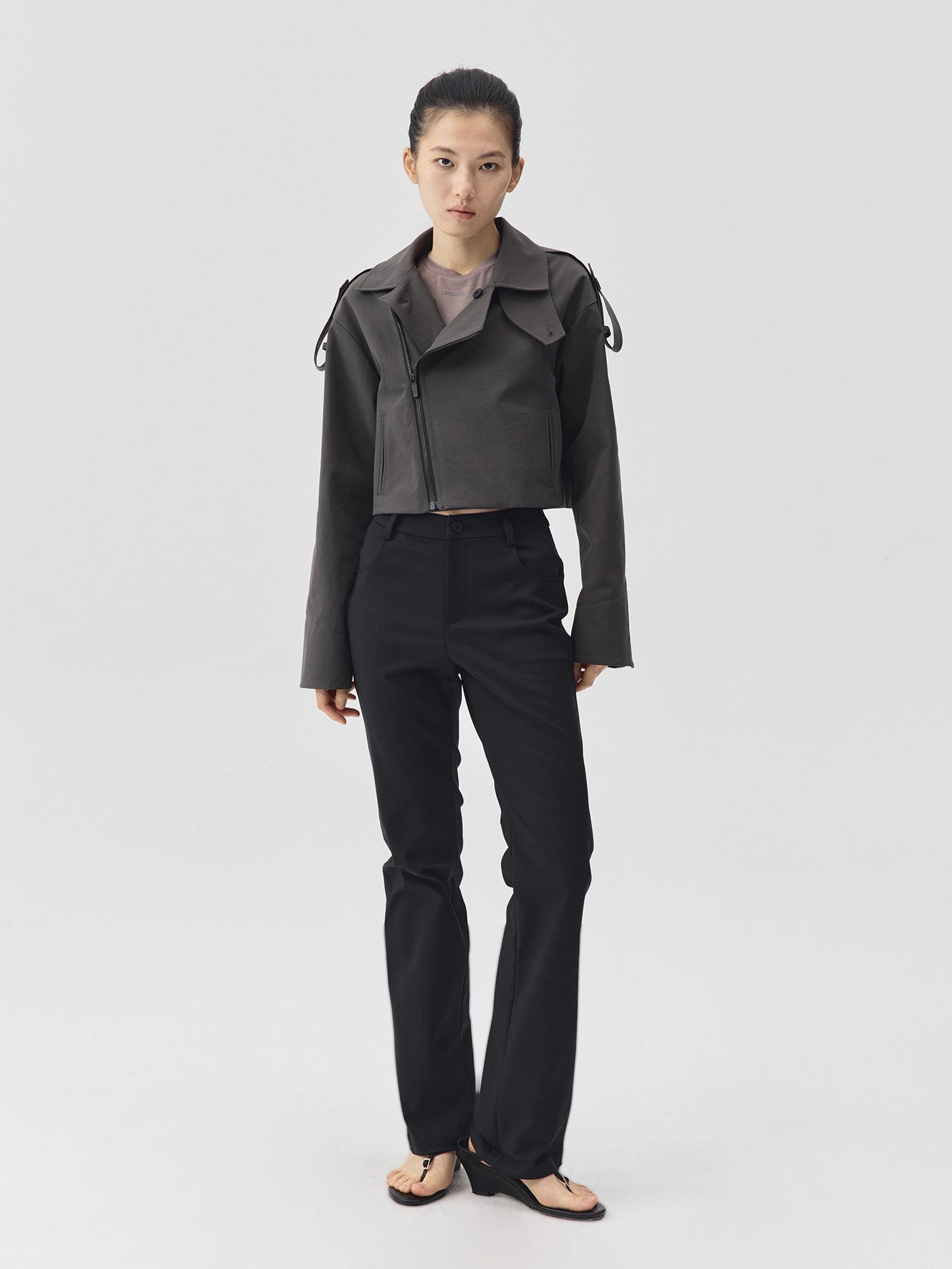 Minimal Slim Straight-Leg Trousers