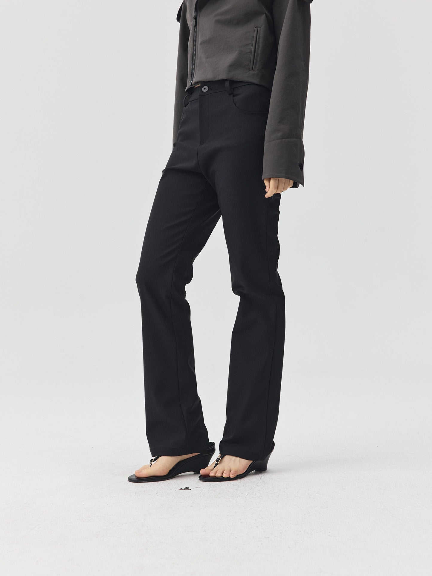 Minimal Slim Straight-Leg Trousers