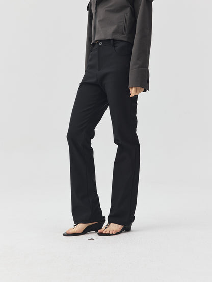 Minimal Slim Straight-Leg Trousers