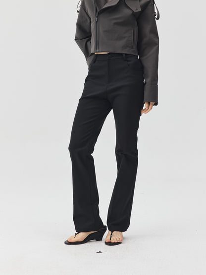 Minimal Slim Straight-Leg Trousers