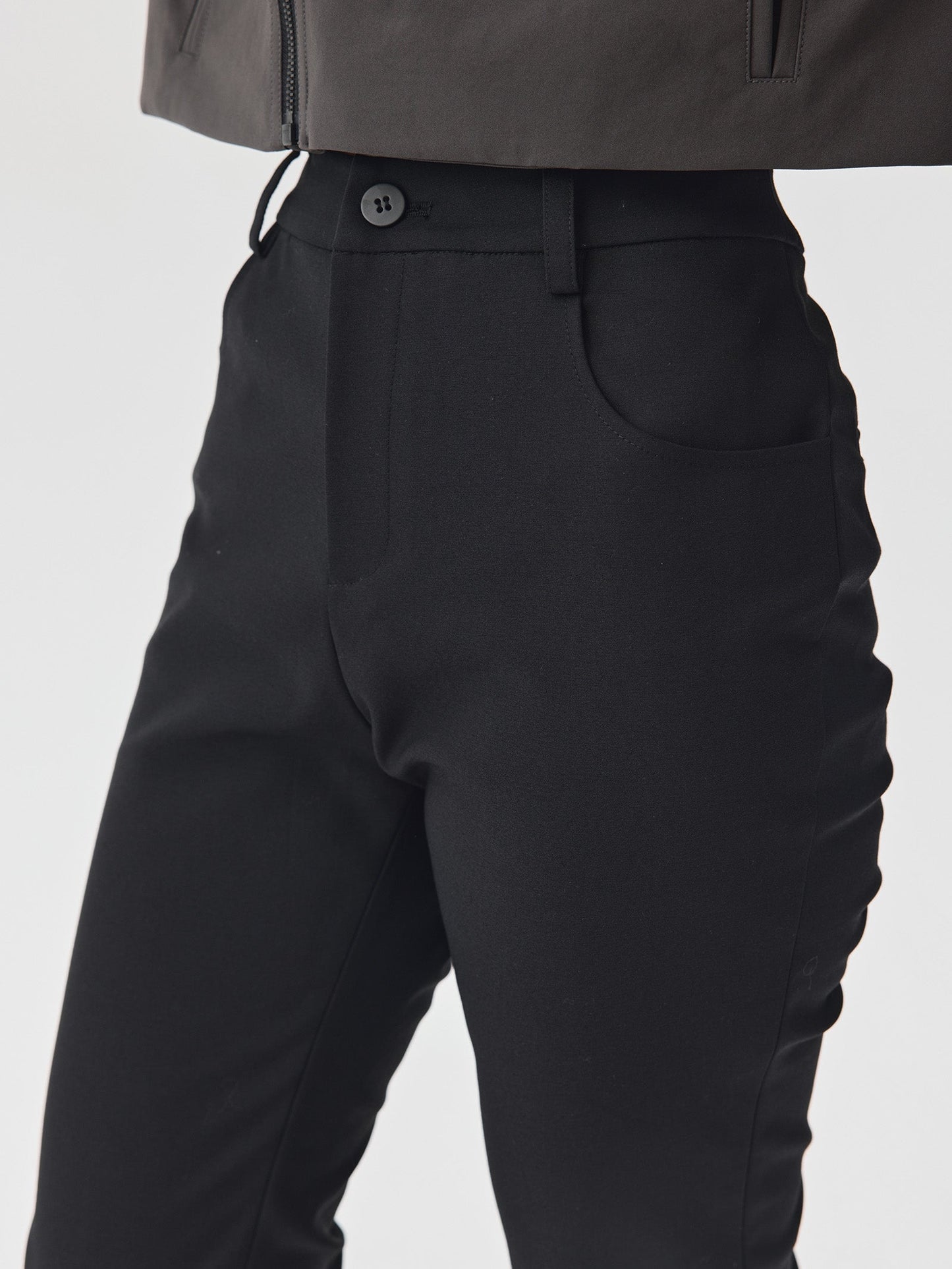 Minimal Slim Straight-Leg Trousers