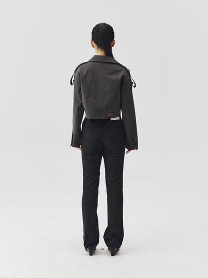Minimal Slim Straight-Leg Trousers