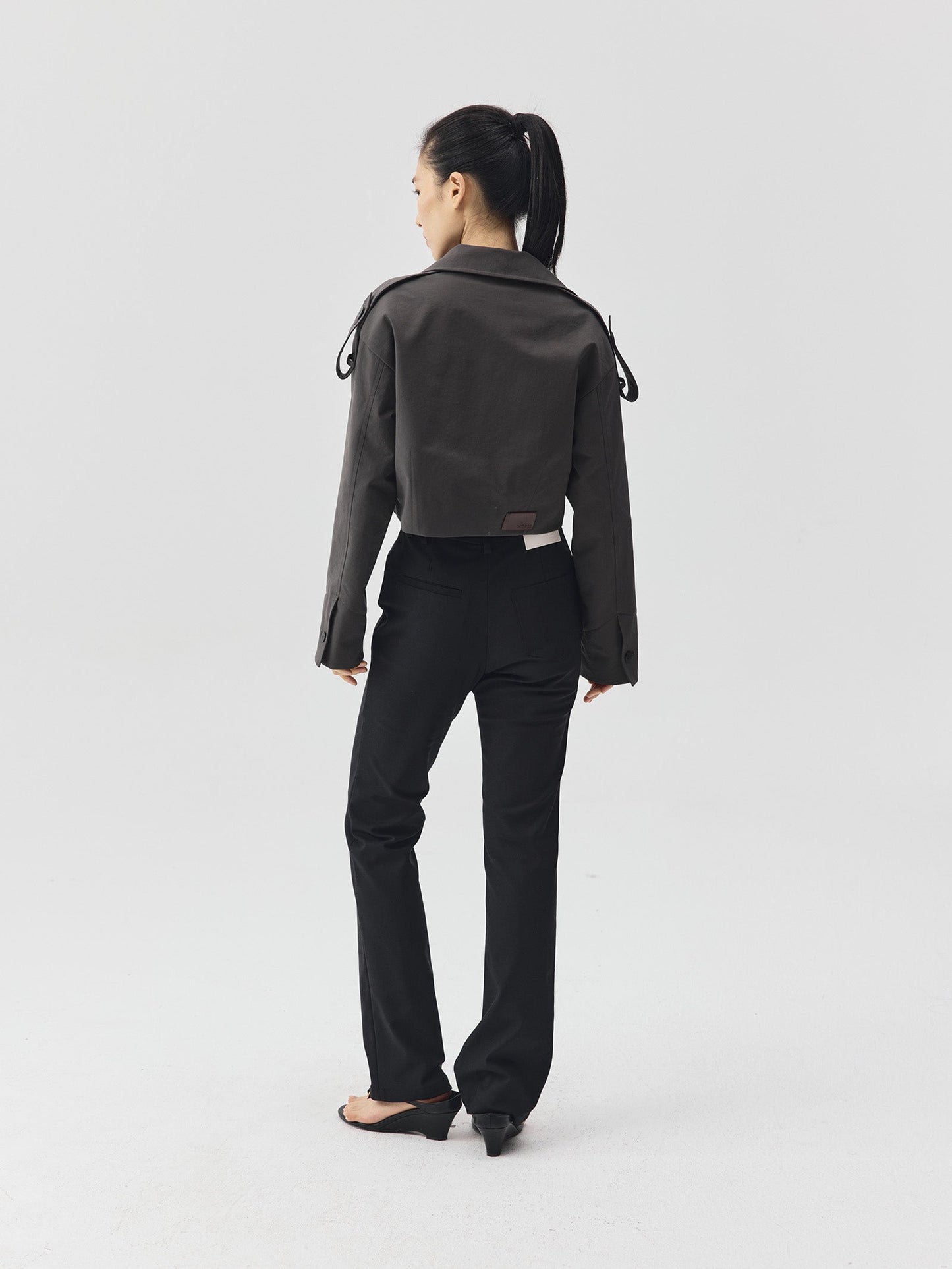 Minimal Slim Straight-Leg Trousers
