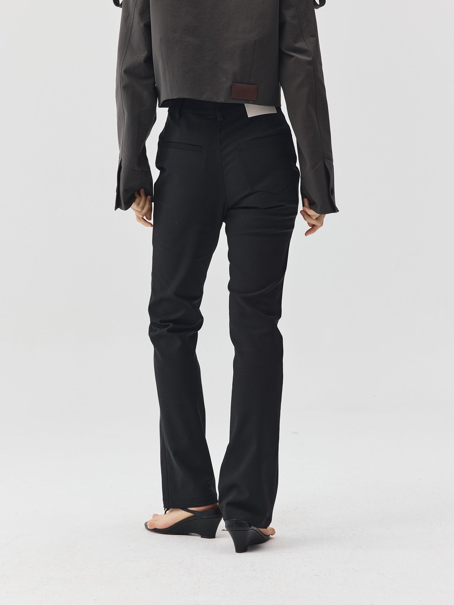 Minimal Slim Straight-Leg Trousers