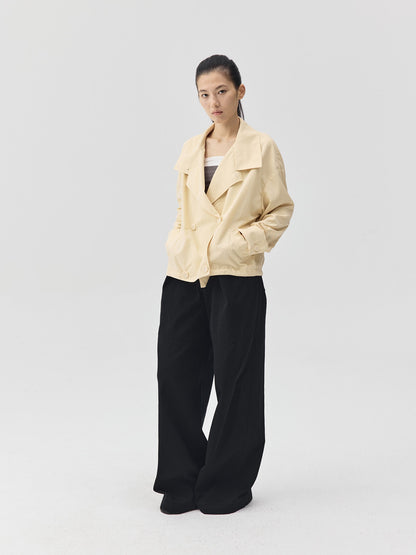 Double Breasted Cropped Jacket