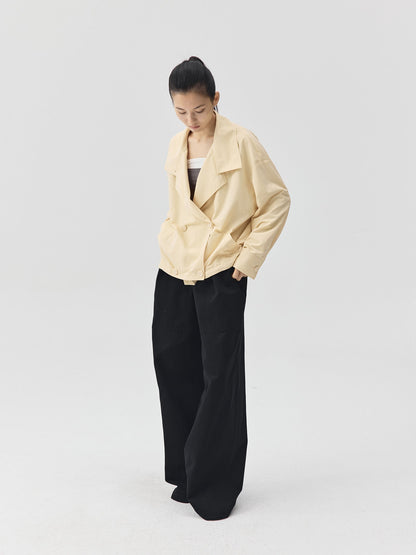 Double Breasted Cropped Jacket