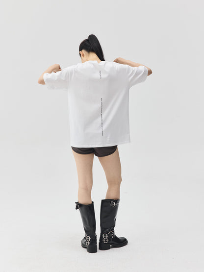 Slogan Print Boxy-Fit T-Shirt