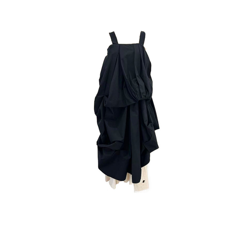 Cloud Ruffle Suspender Dress