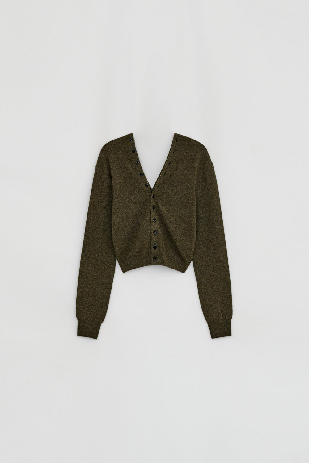 V NECK BUTTON CARDIGAN