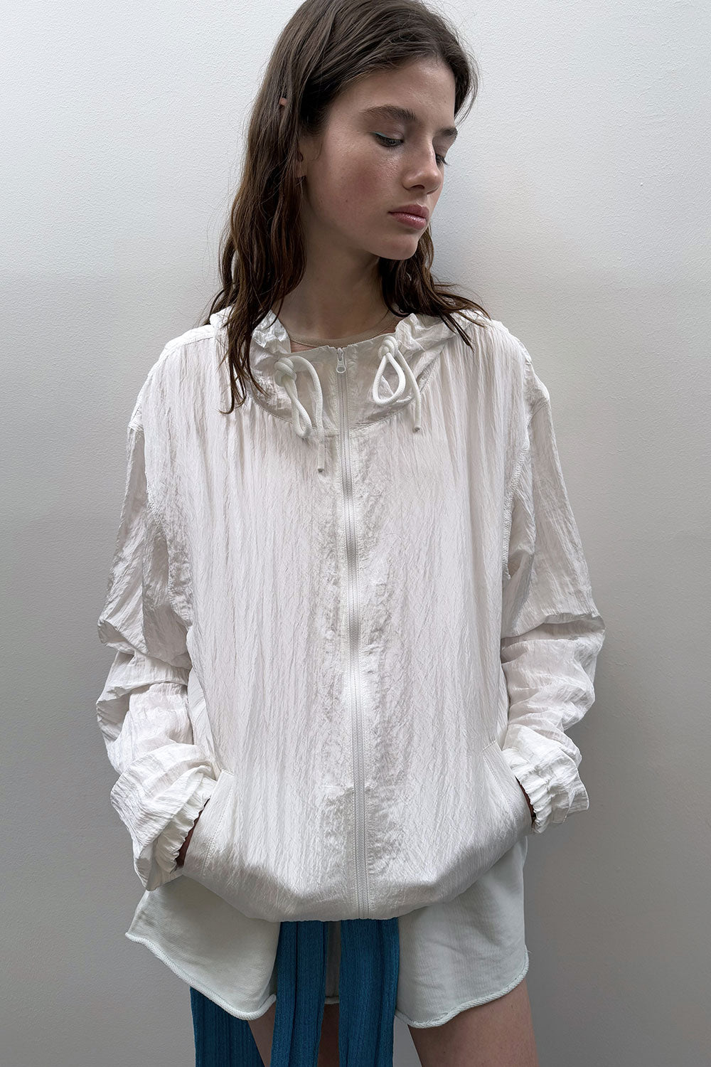 CREASE HOODIE ZIP UP