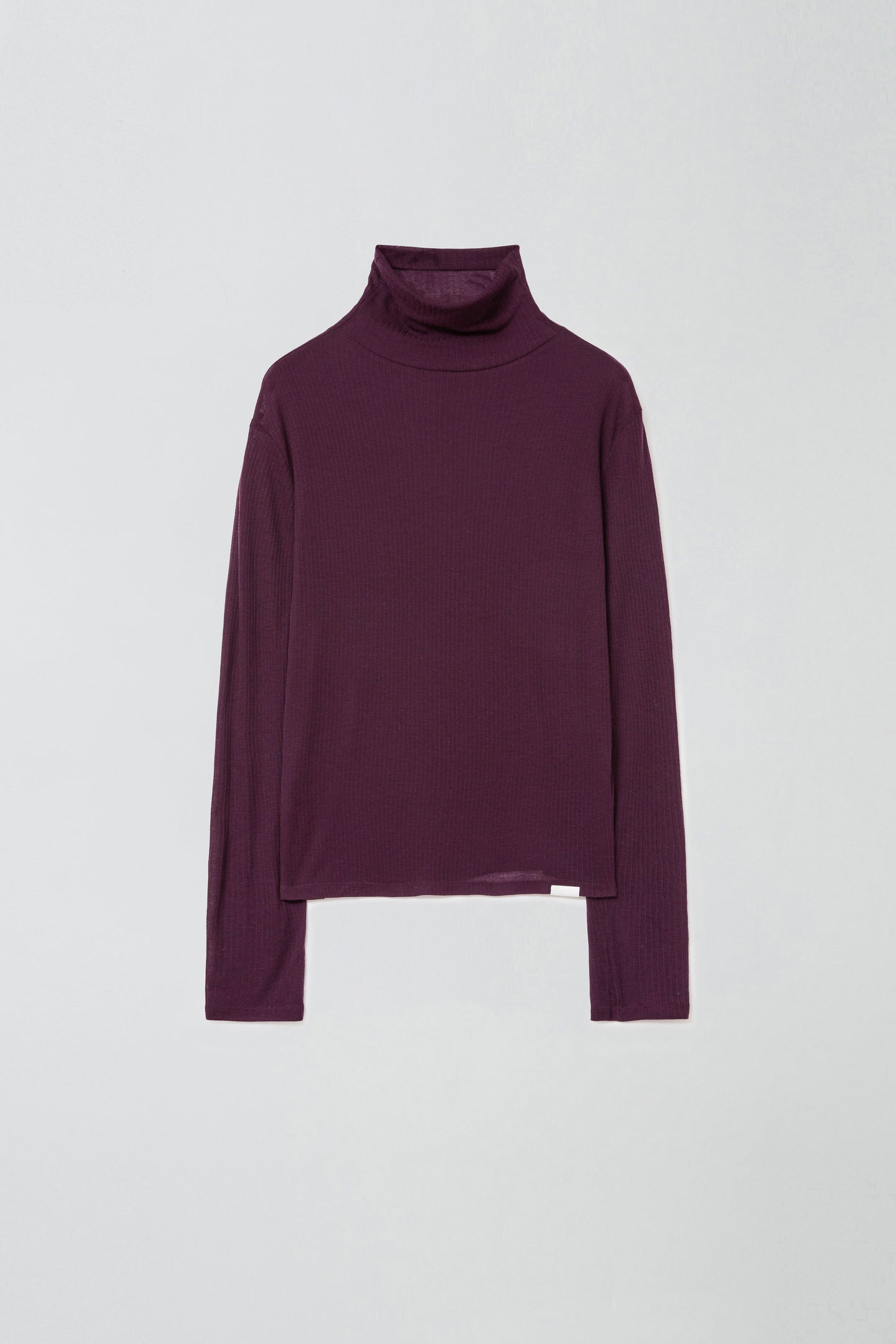 BASIC TURTLE NECK TOP LIGHT PURPLE