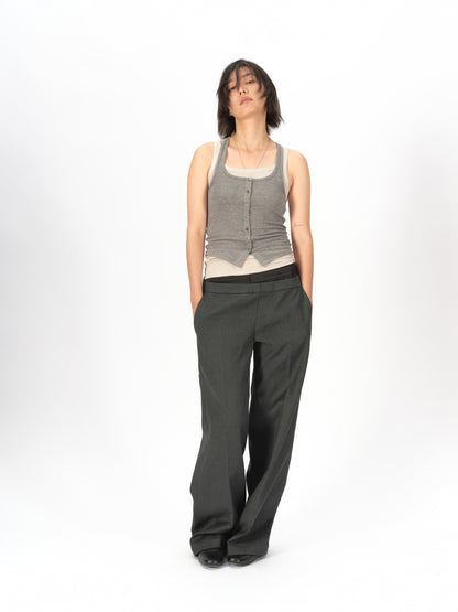 Double-Layered Placket Tank