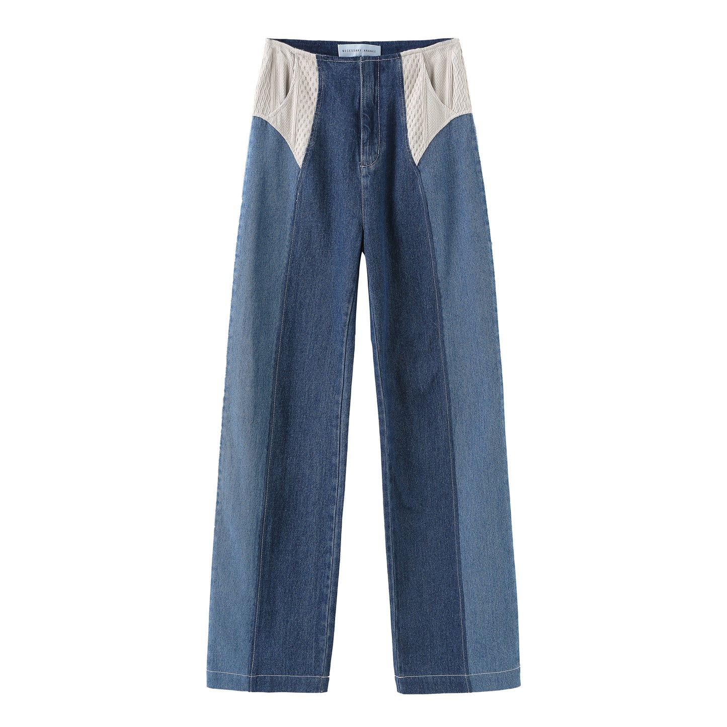 Panelled High-waisted Jeans