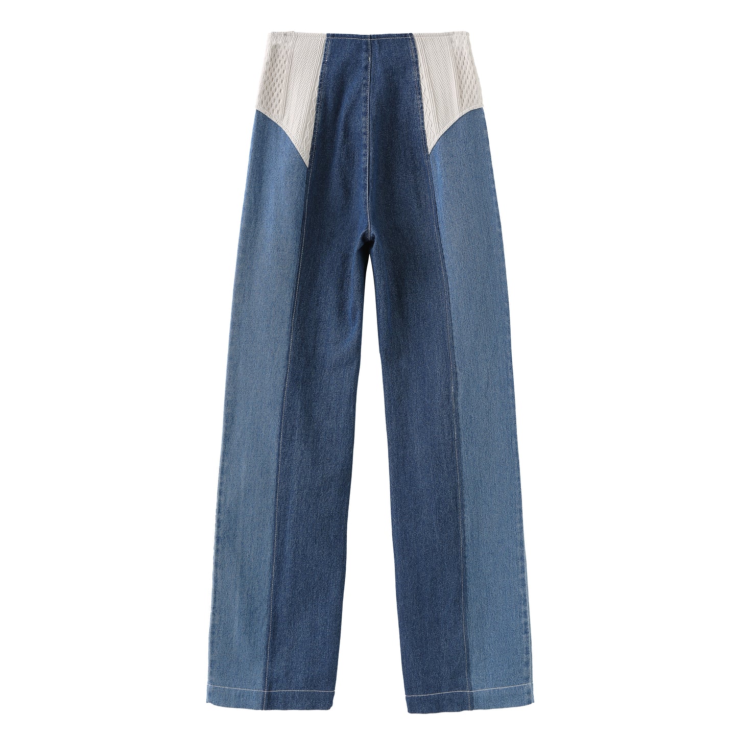 Panelled High-waisted Jeans