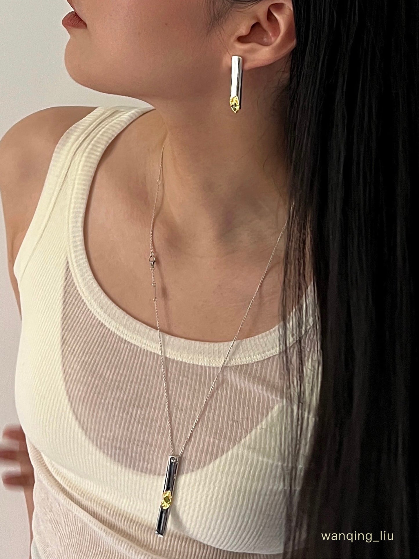 Crater Long Necklace