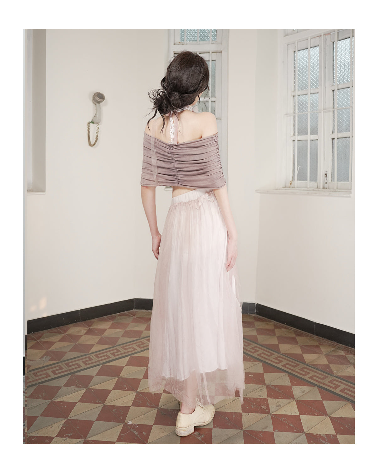 Wrap-around Chest Tube Top