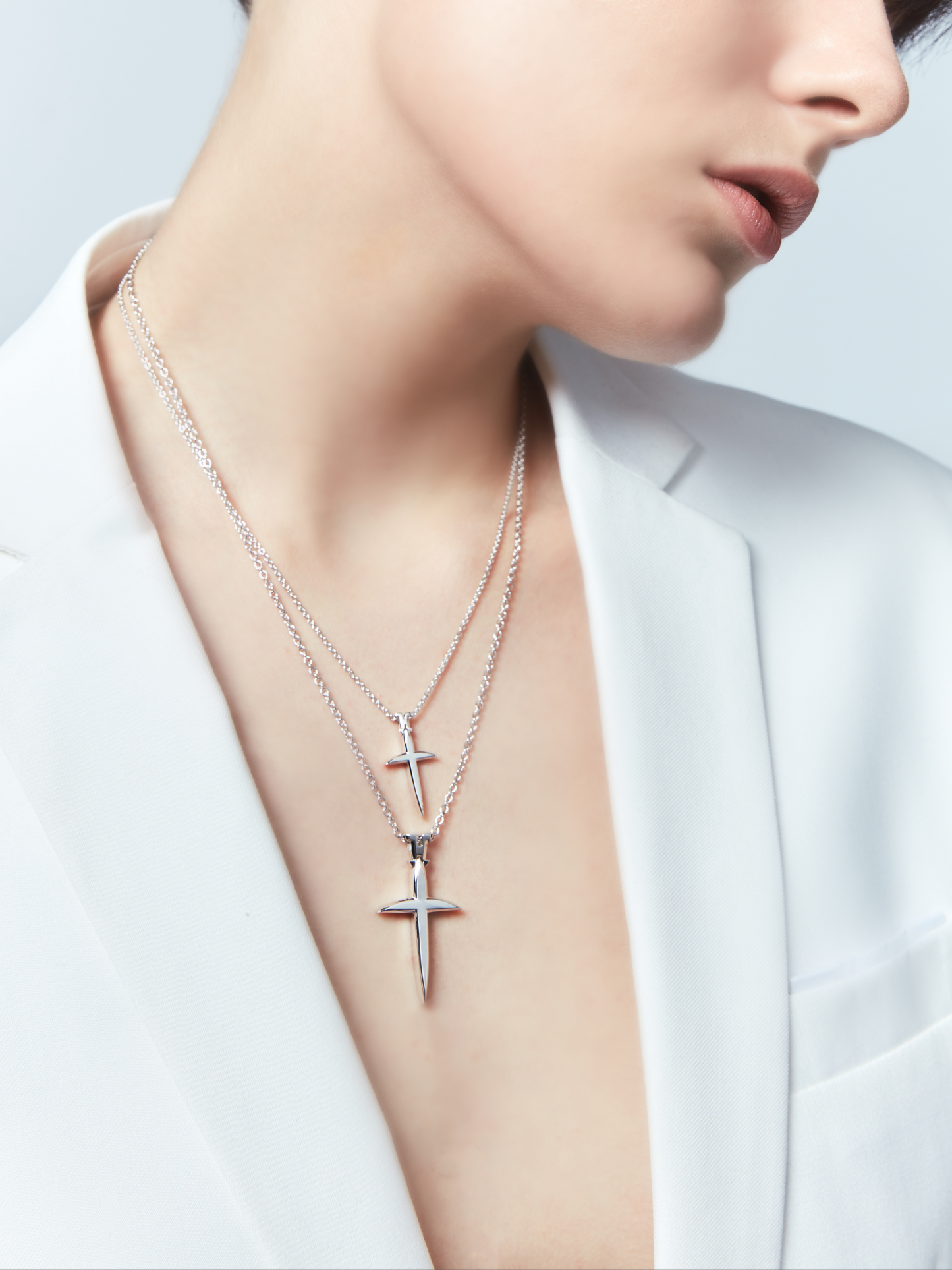 LUZ Series - Light Necklace - Diamond (Silver)