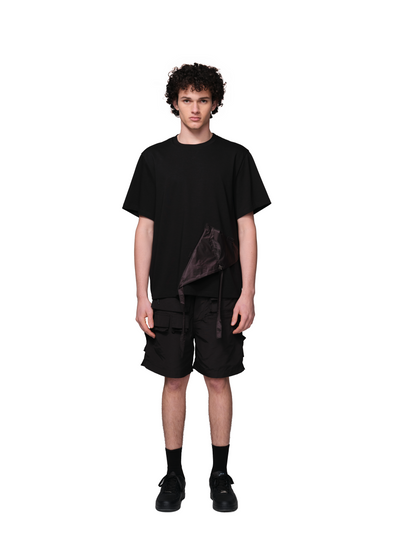 Patchwork Deconstructed 3D Kite Nylon Stitched Tee