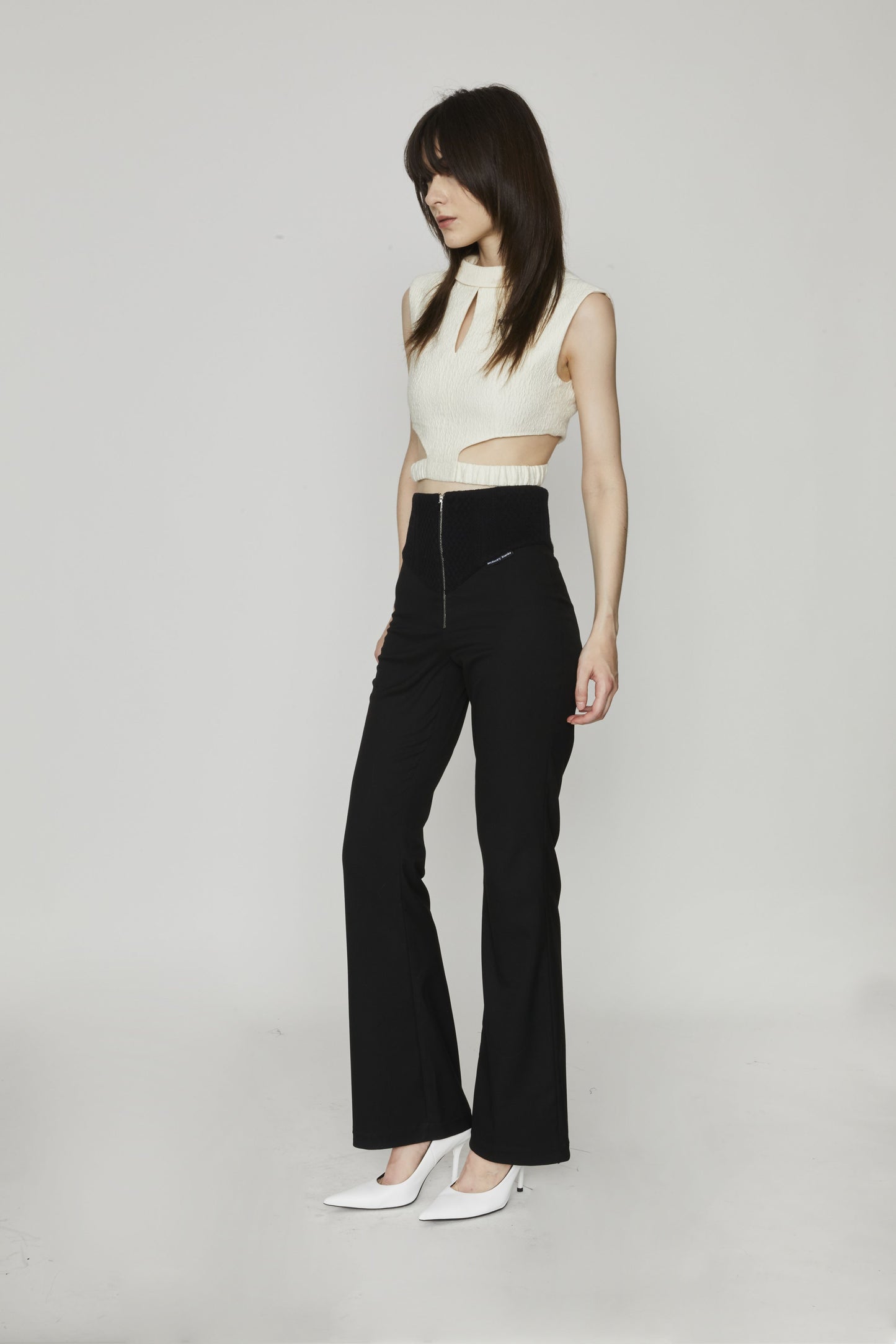 Knitted Panel Trousers