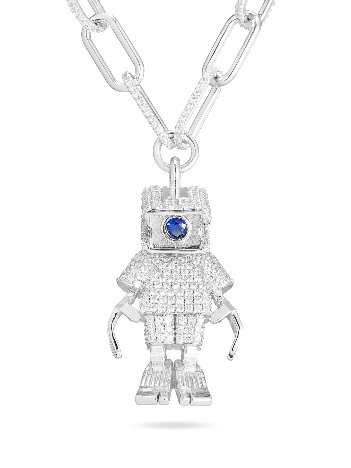 High Street Series - Surveillance Robot Necklace - Full Diamond
